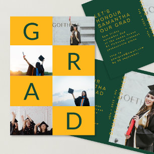GRÖNT GULT FÄRG BLOCKS MULTI Photo GRAD Meddelande
