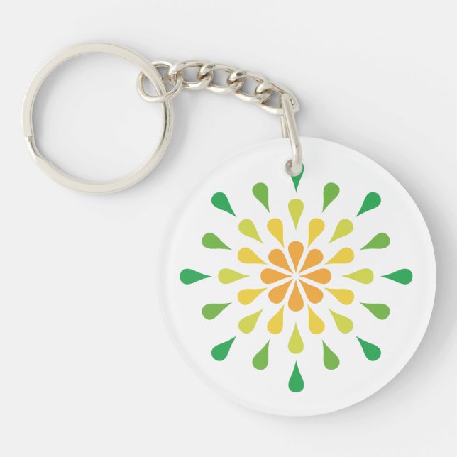 Grönt, gult och röda droppar (Framsidan)