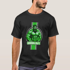 Grönt Guy Art T Shirt