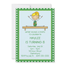 Grönt Gymnastics Födelsedagsfest