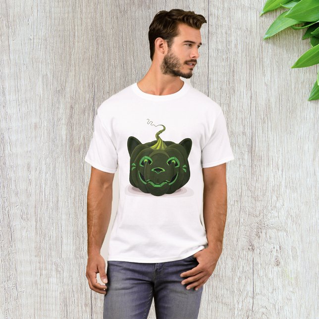 Grönt Halloween Pumpkin T Shirt (Skapare uppladdad)