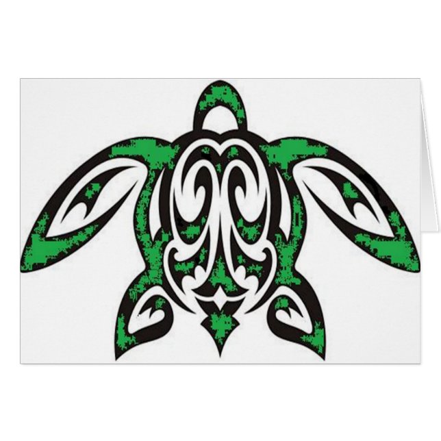 Grönt Hälsningskort (Framsidan Horizontal)