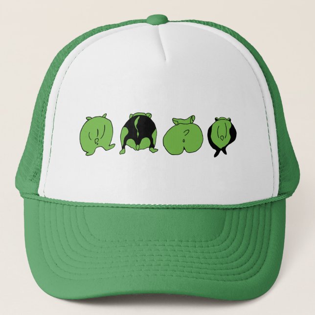 Grönt Hamster-knapp Keps (Framsida)