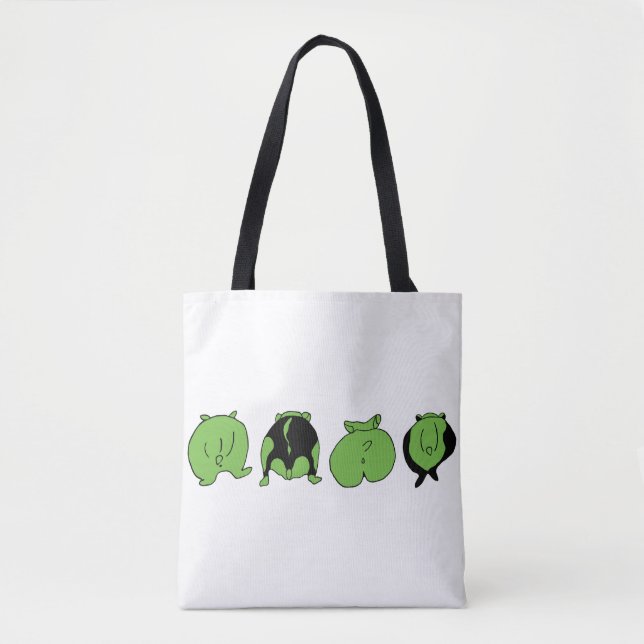 Grönt Hamster-knapp Tygkasse (Framsida)