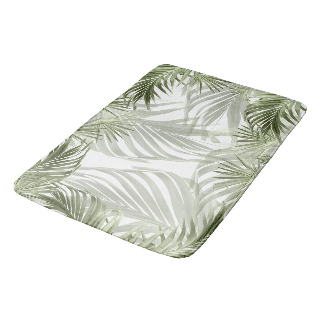 Grönt Handflatan Bliss 1 #art #natural Badrumsmatta (Vinklad)