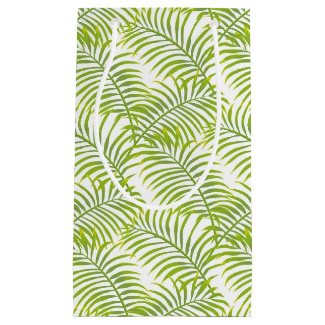 Grönt Handflatan Flamingo Gift Bag (Framsidan)