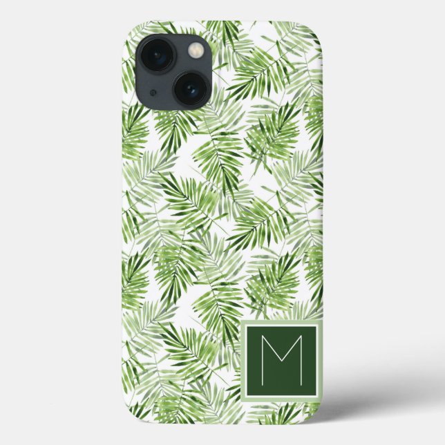 Grönt Handflatan Löv | Monogram (Baksida)