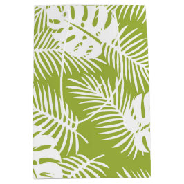 Grönt Handflatan Löv Rainforest Mönster