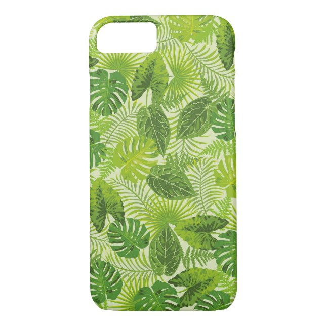 Grönt Handflatan Löv Tropiska iphone case Case-Mate iPhone Skal (Baksida)