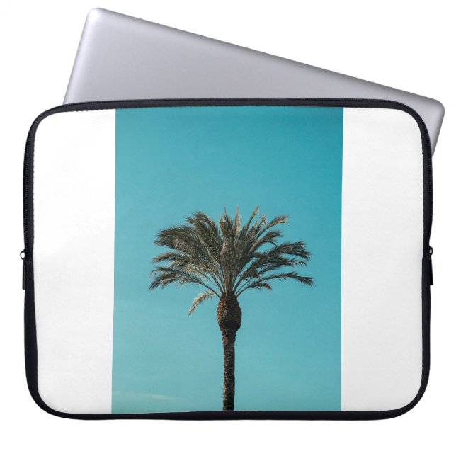 Grönt handflatan träd laptop fodral (Framsidan)
