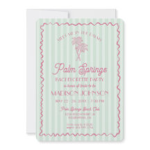 Grönt Handflatan Vår Pastel Beach Bachelorette Par