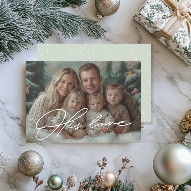 Grönt Hans julkort i Kärlek frågar sig: Inbjudningar (Green Christmas Card)