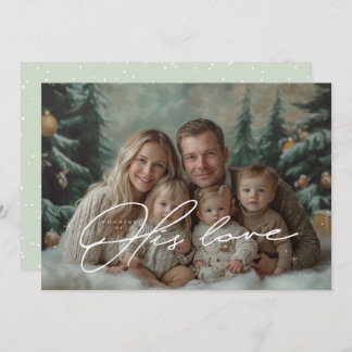 Grönt Hans Kärlek-julkort Inbjudningar