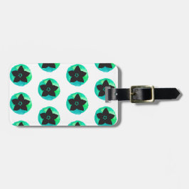 Grönt Hawaii Flower Bagagebricka