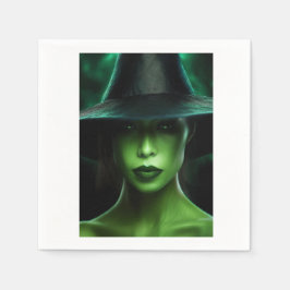 Grönt häxa pappersservett