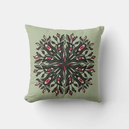 Grönt häxkonst konstig älskare psykedelisk  kudde