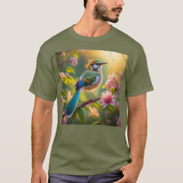 Grönt Headed Teal Winged Fantasy Bird T Shirt