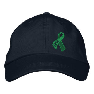Grönt Health Hope Ribbon Awareness Broderad Keps