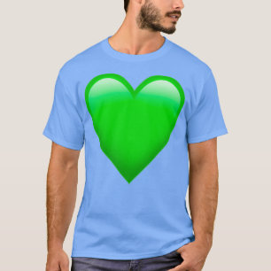 Grönt Heart Emoji T Shirt