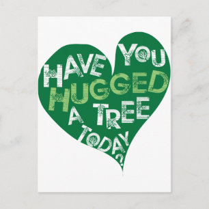 Grönt Heart (Hug a Träd) Vykort