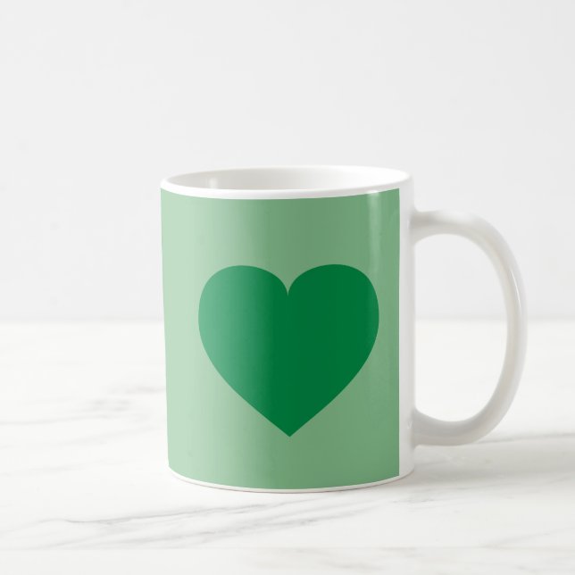Grönt Heart Kaffemugg (Höger)