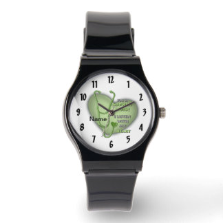 Grönt Heart Midfru Sjuksköterska Armbandsur