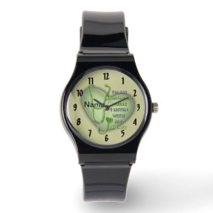 Grönt Heart Nurse Anestetist Armbandsur