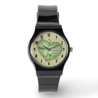 Grönt Heart Nurse Anestetist Armbandsur