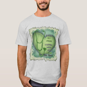 Grönt Heart RN-registrerad sjuksköterska T Shirt