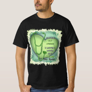 Grönt Heart RN-registrerad sjuksköterska T Shirt