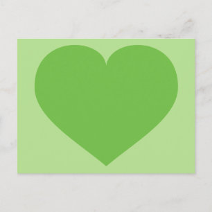 Grönt Heart Vykort