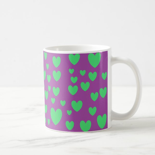 Grönt Hearts Mugg (Höger)
