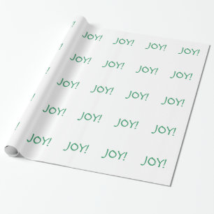 Grönt - Helgdag för Jul Joy- - enkelt Presentpapper