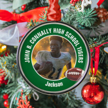 Grönt High School Football Player Photo jul