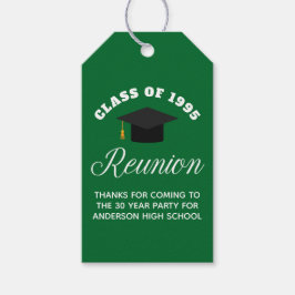Grönt High School Reunion Personlig Party Presentetikett
