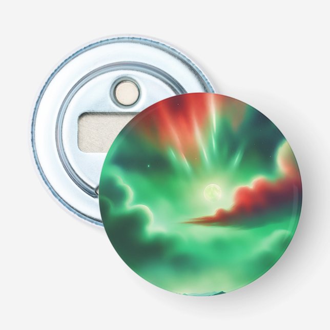 grönt himlar flasköppnare (Framsidan)