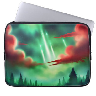grönt himlar laptop fodral