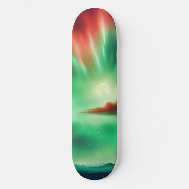 grönt himlar mini skateboard bräda 18,5 cm (Framsida)