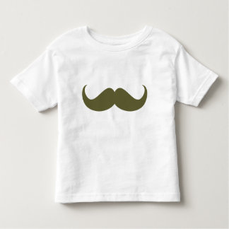 Grönt Hipster Mustache Småbarn Tee