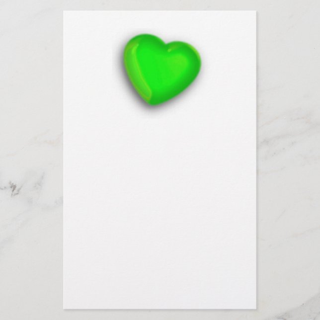 Grönt Hjärta Brevpapper (Framsida)