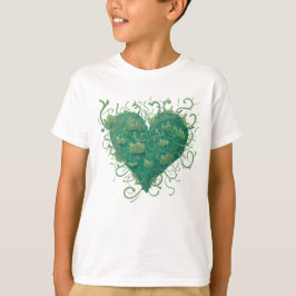 Grönt Hjärta Inuti T Shirt