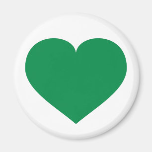 Grönt hjärta magnet