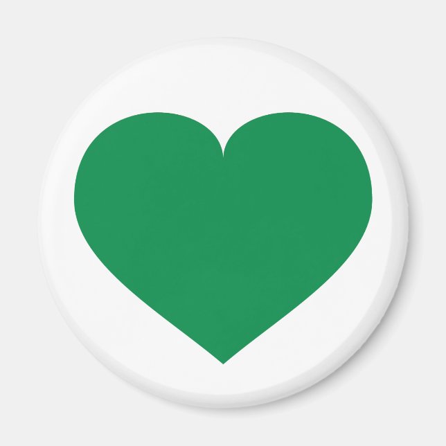 Grönt hjärta magnet (Framsidan)