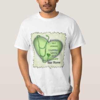 Grönt Hjärta RN Sjuksköterska T Shirt
