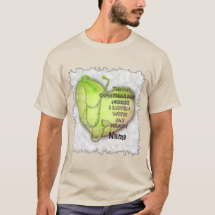 Grönt Hjärtftalmisk näsa T Shirt