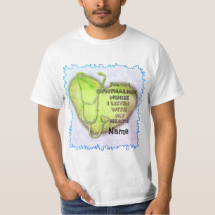 Grönt Hjärtftalmisk näsa T Shirt