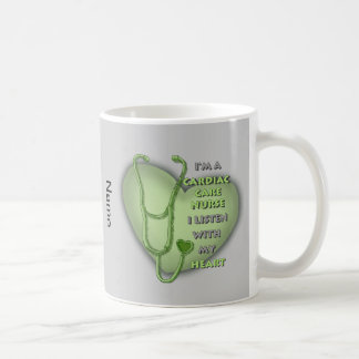 Grönt Hjärtvårdssjuksköterska Kaffemugg