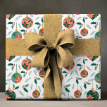 Grönt Holly Red Poinsettia jul Bauble Presentpapper<br><div class="desc">Grönt Holly Red Poinsettia jul Bauble Helgdag Wrapping Papper Gift Wrap har en mönster av rött och grönt julbalkar som accentueras med blommor och poinsettia. Traditionell julafton mönster-perfekt för helgdag presentemballering. Passar för familj,  vänner,  företag och annat. Designad av Evco Studio www.zazzle.com/store/evcostudio</div>
