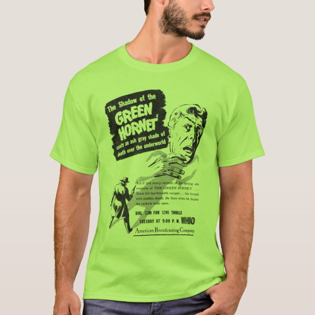 Grönt Hornet Te T Shirt (Framsida)