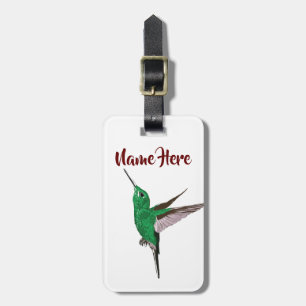 Grönt Hummingbird Bagagebricka